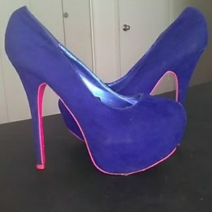 Beautiful blue and hot pink